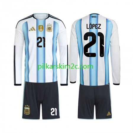 Koszulka Argentyna Jose Manuel Lopez 21 Dziecięca Główna MŚ 2026 Koszulki Piłkarskie(L/S) Koszulka Argentyna Jose Manuel Lopez 21 Dziecięca Główna MŚ 2026 Koszulki Piłkarskie(L/S)